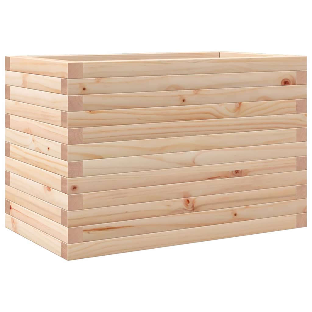 vidaXL Jardinera madera maciza de pino 70x40x45,5 cm