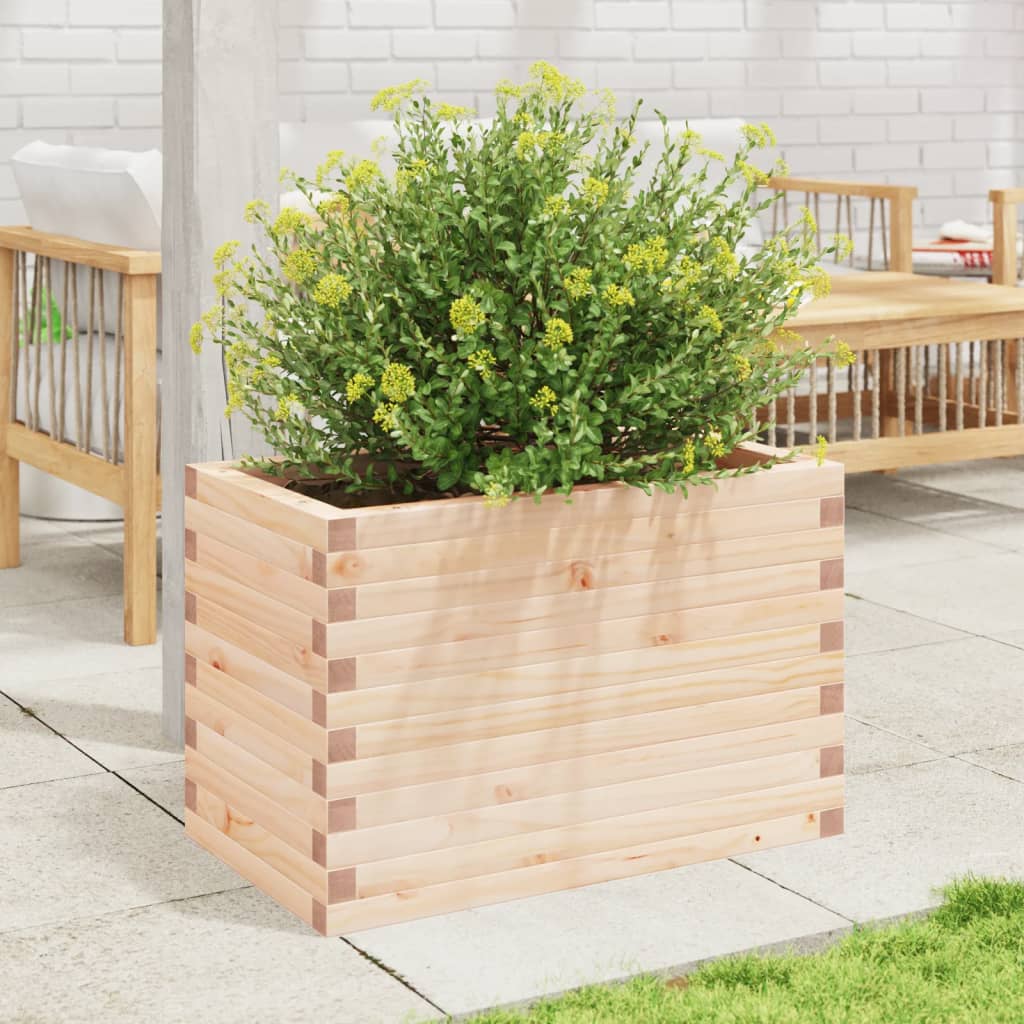 vidaXL Jardinera madera maciza de pino 70x40x45,5 cm