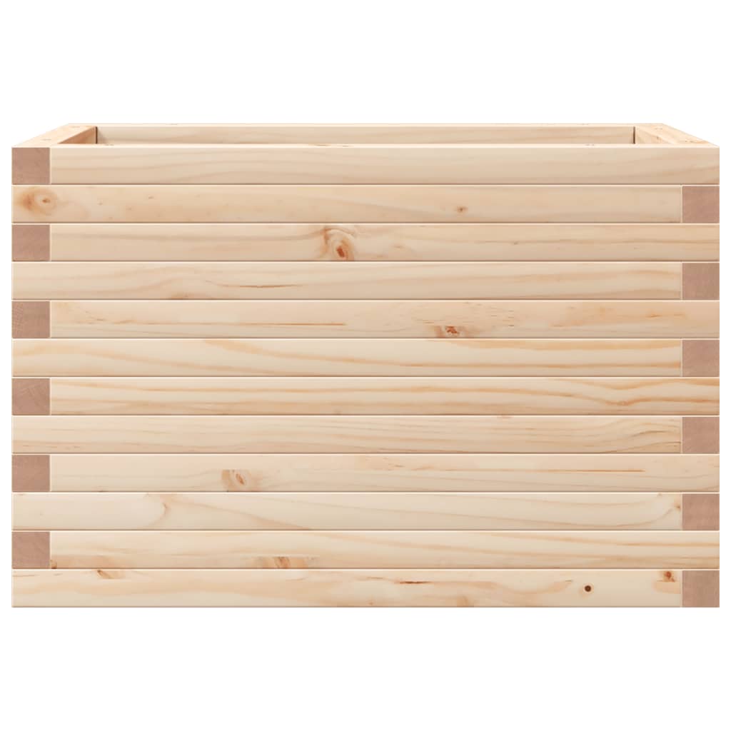 vidaXL Jardinera madera maciza de pino 70x40x45,5 cm