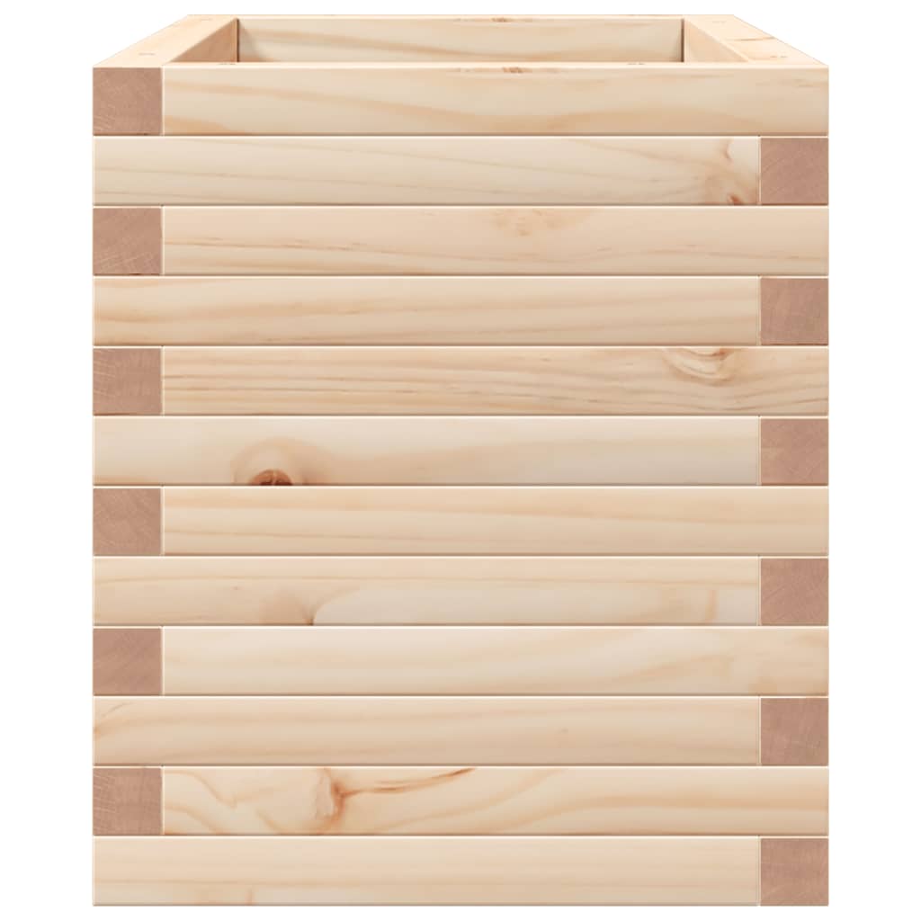 vidaXL Jardinera madera maciza de pino 70x40x45,5 cm