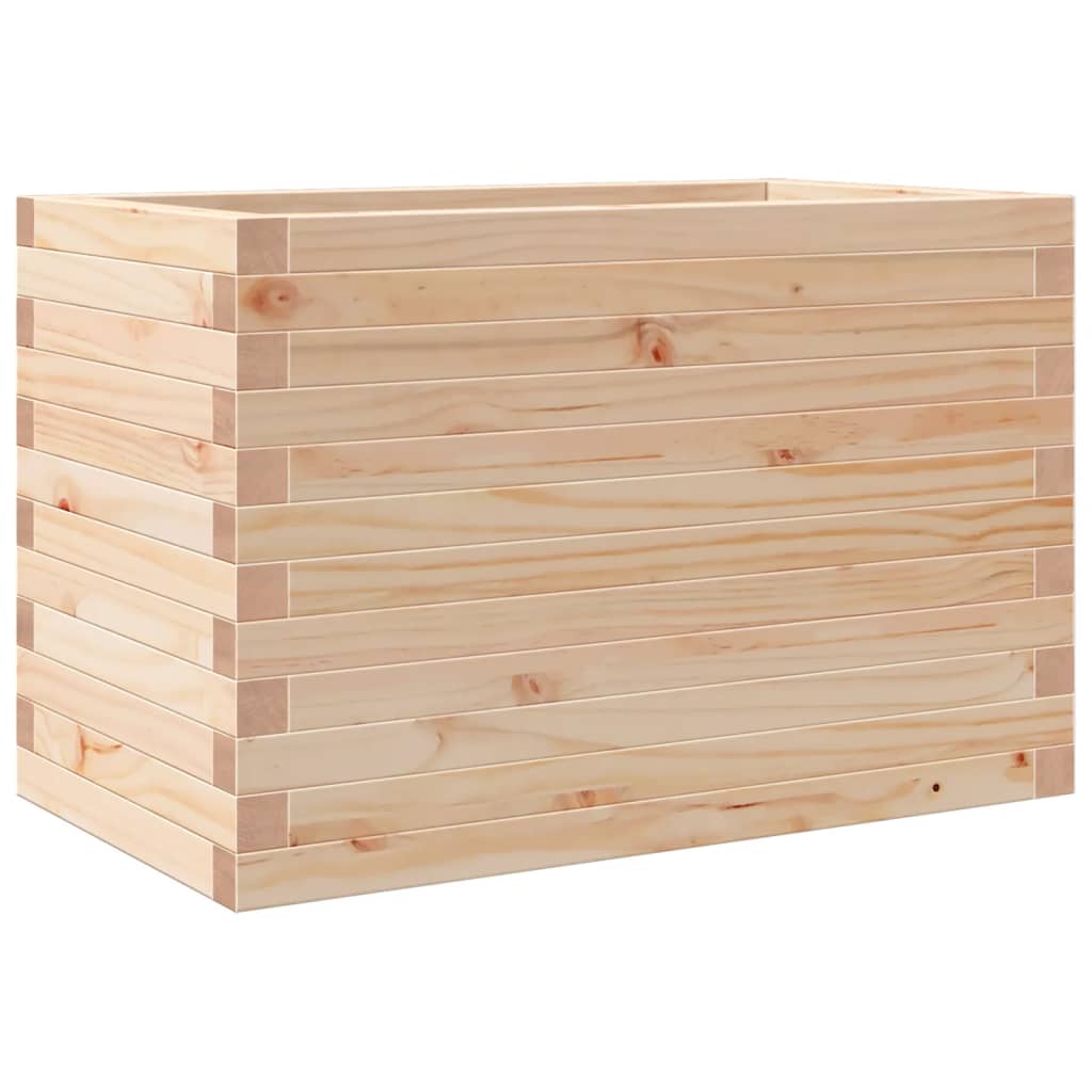 vidaXL Jardinera madera maciza de pino 70x40x45,5 cm