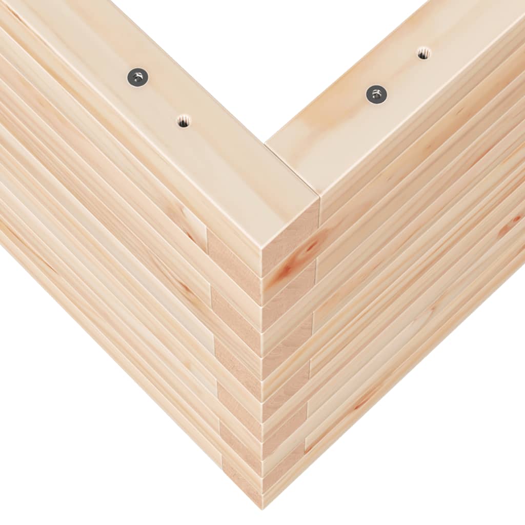 vidaXL Jardinera madera maciza de pino 70x40x45,5 cm