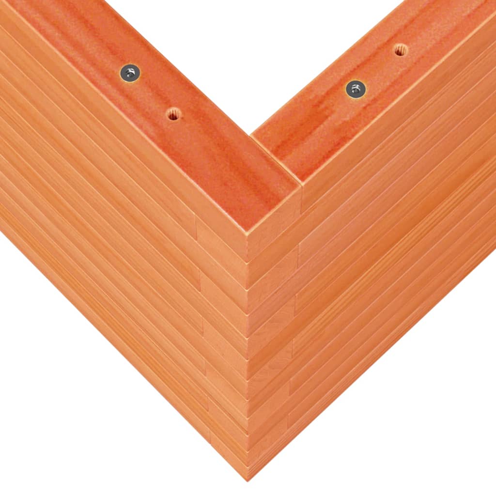 vidaXL Jardinera de madera maciza de pino marrón cera 70x40x45,5 cm