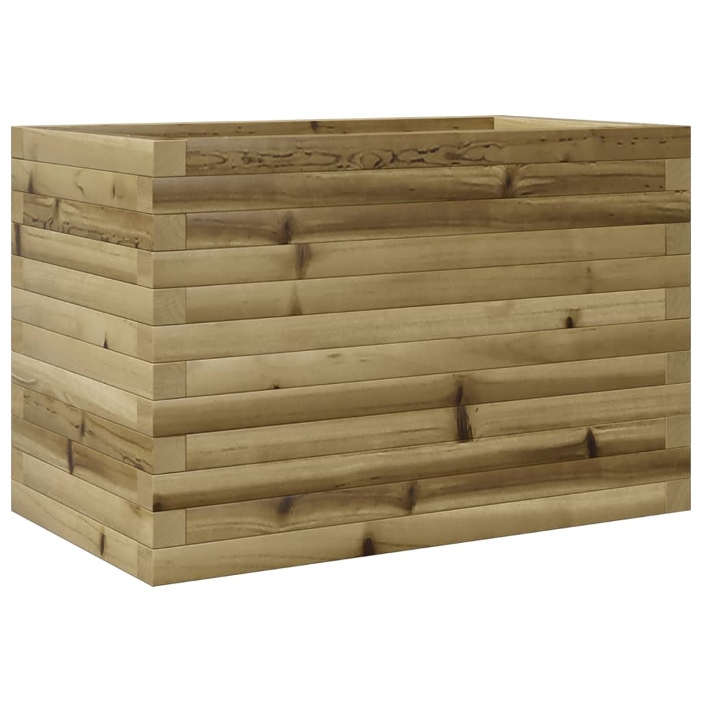 vidaXL Jardinera de madera de pino impregnada 70x40x45,5 cm