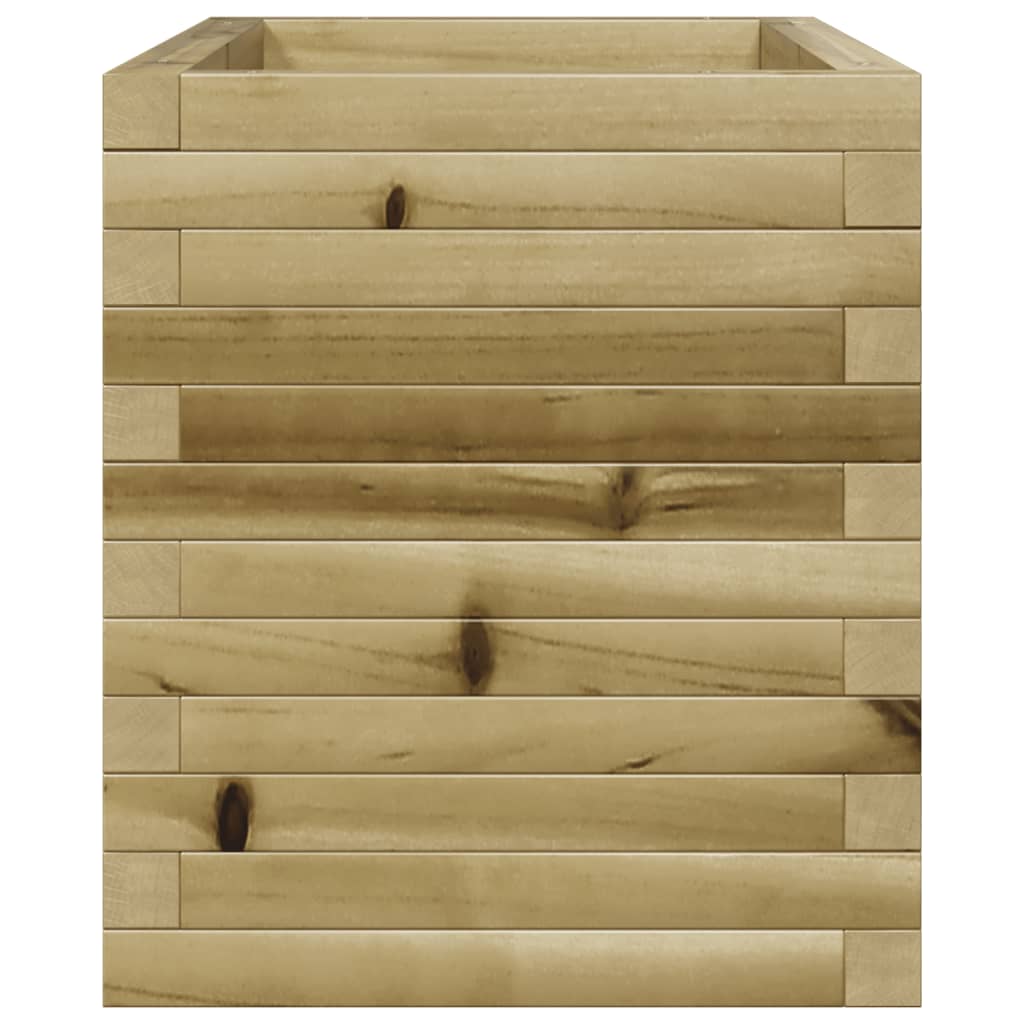 vidaXL Jardinera de madera de pino impregnada 70x40x45,5 cm