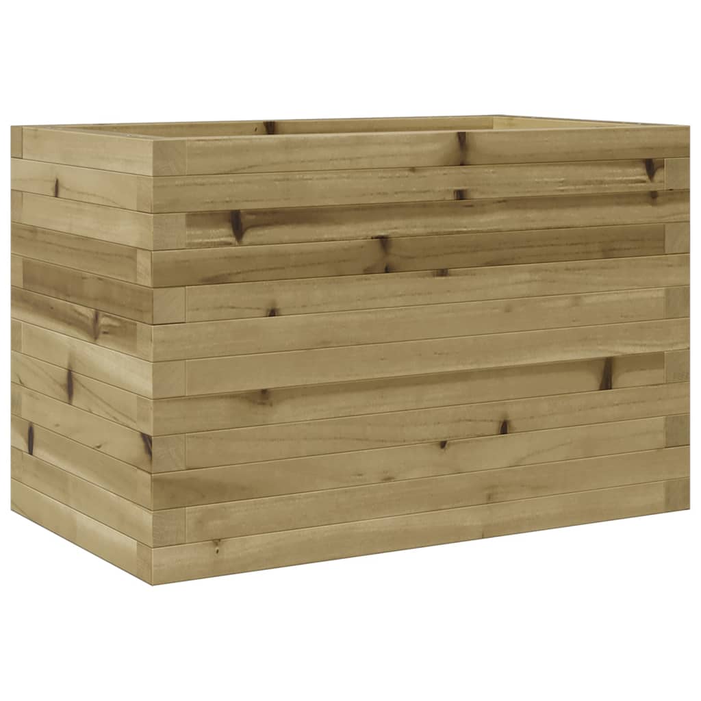 vidaXL Jardinera de madera de pino impregnada 70x40x45,5 cm