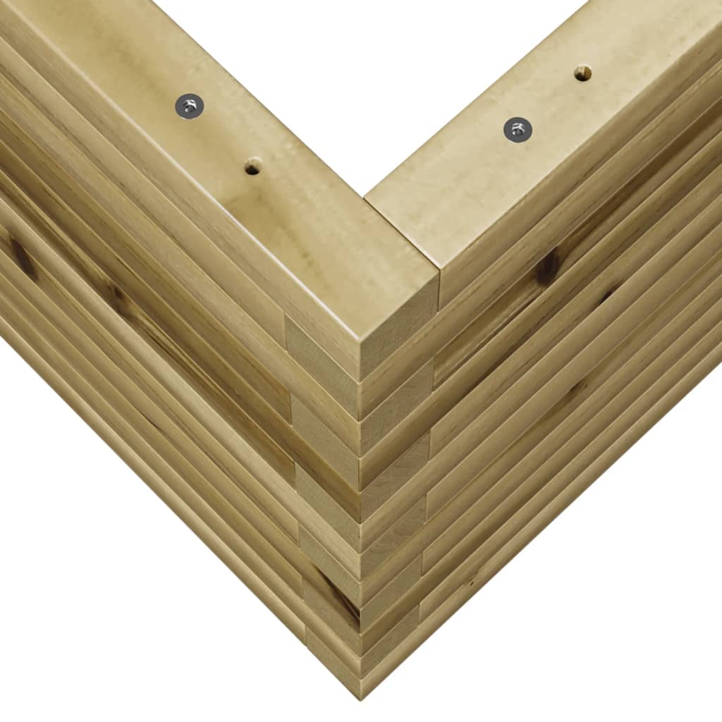 vidaXL Jardinera de madera de pino impregnada 70x40x45,5 cm