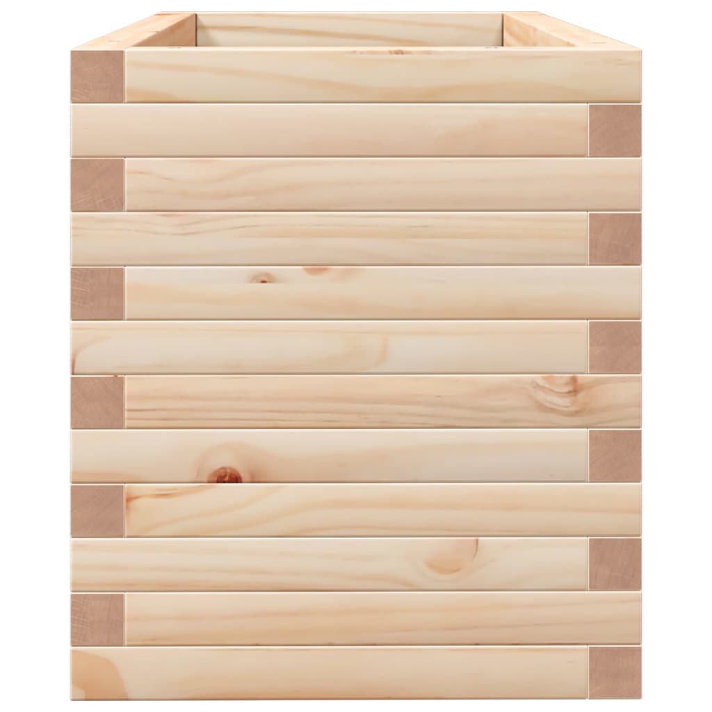 vidaXL Jardinera de madera maciza de pino 90x40x45,5 cm