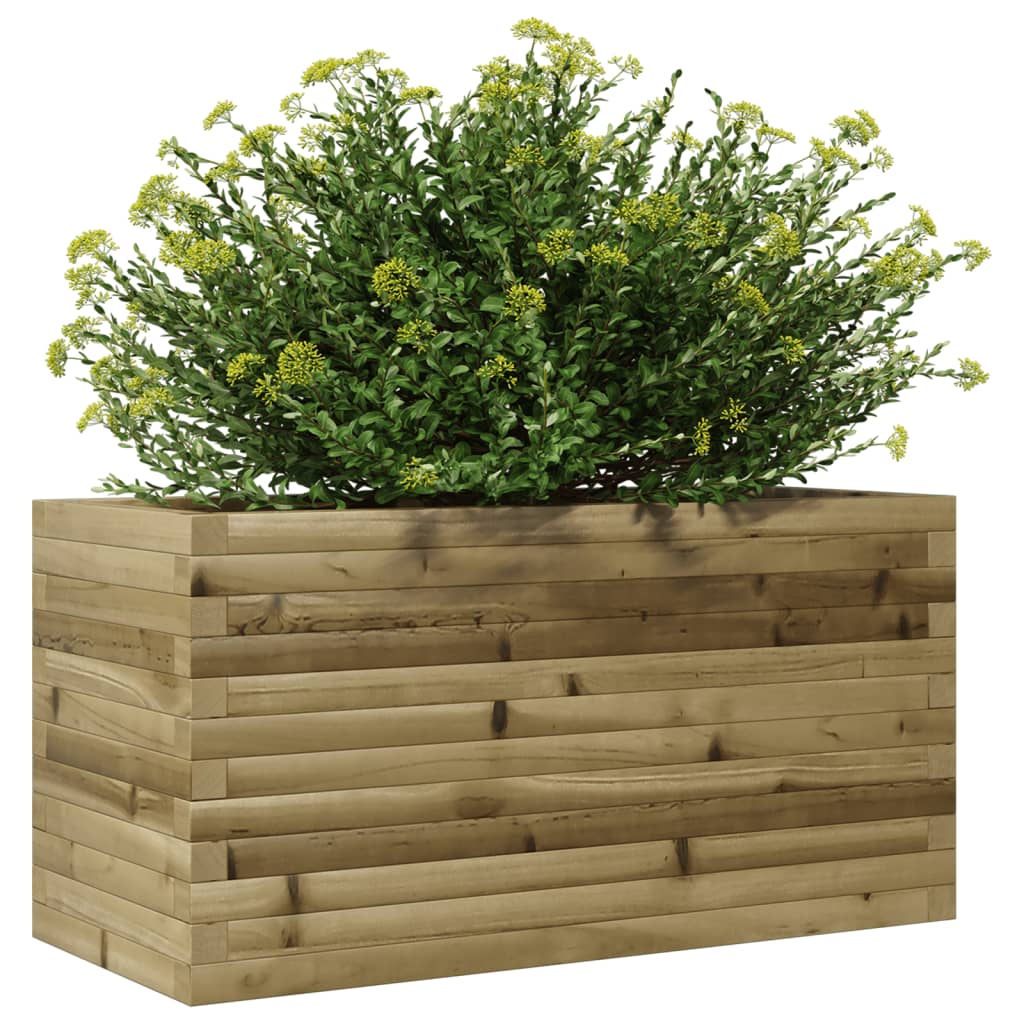 vidaXL Jardinera madera de pino impregnada 90x40x45,5 cm