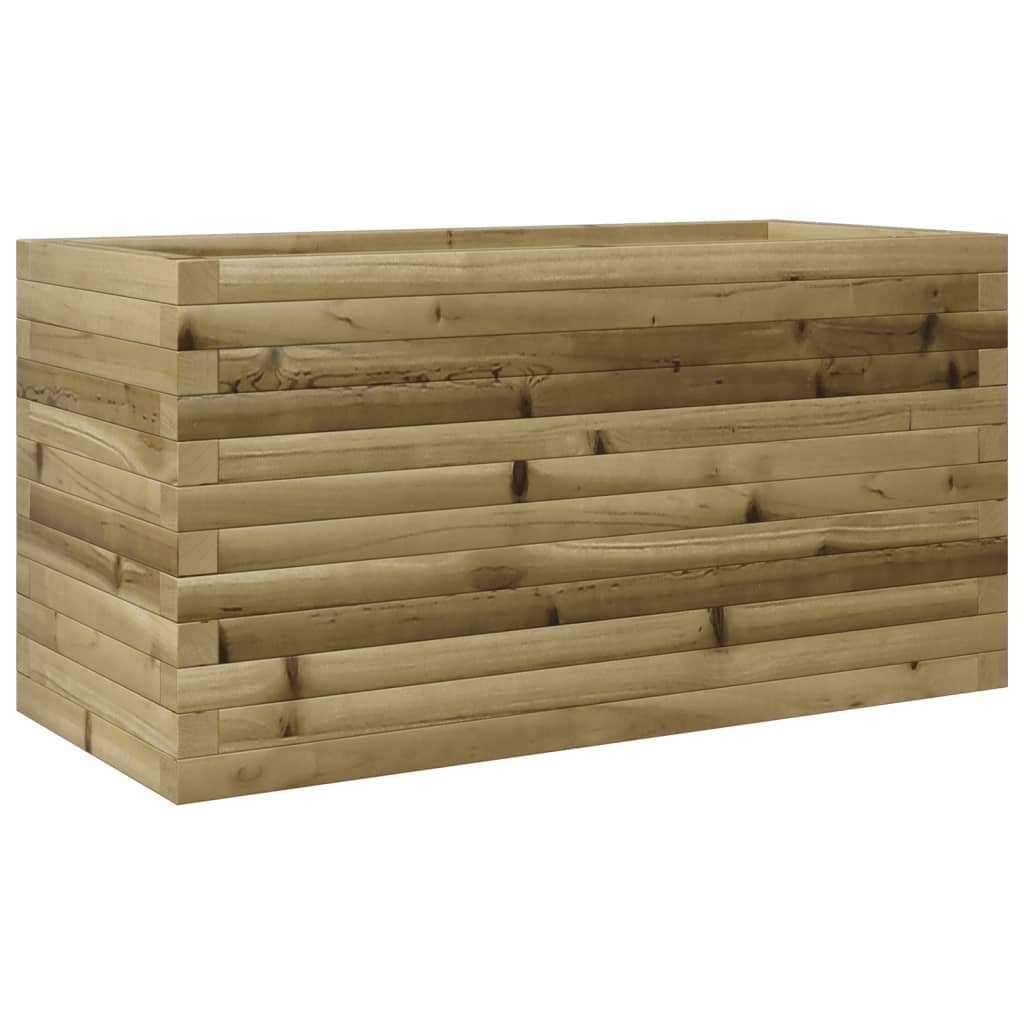 vidaXL Jardinera madera de pino impregnada 90x40x45,5 cm