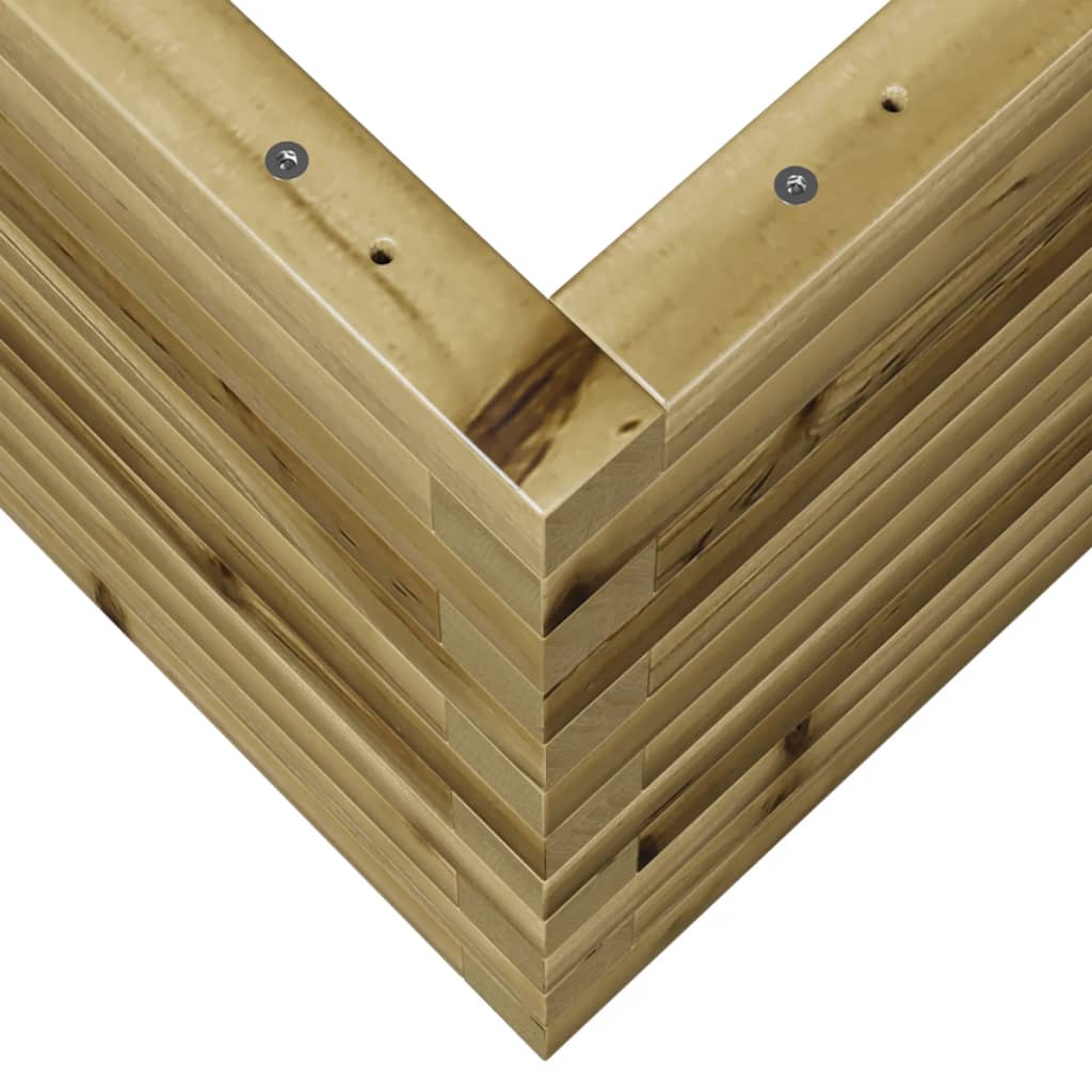 vidaXL Jardinera madera de pino impregnada 90x40x45,5 cm