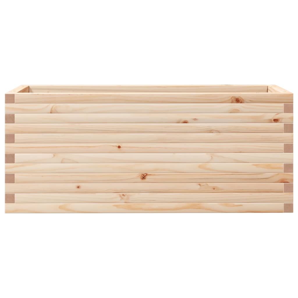 vidaXL Jardinera de madera maciza de pino 110x40x45,5 cm