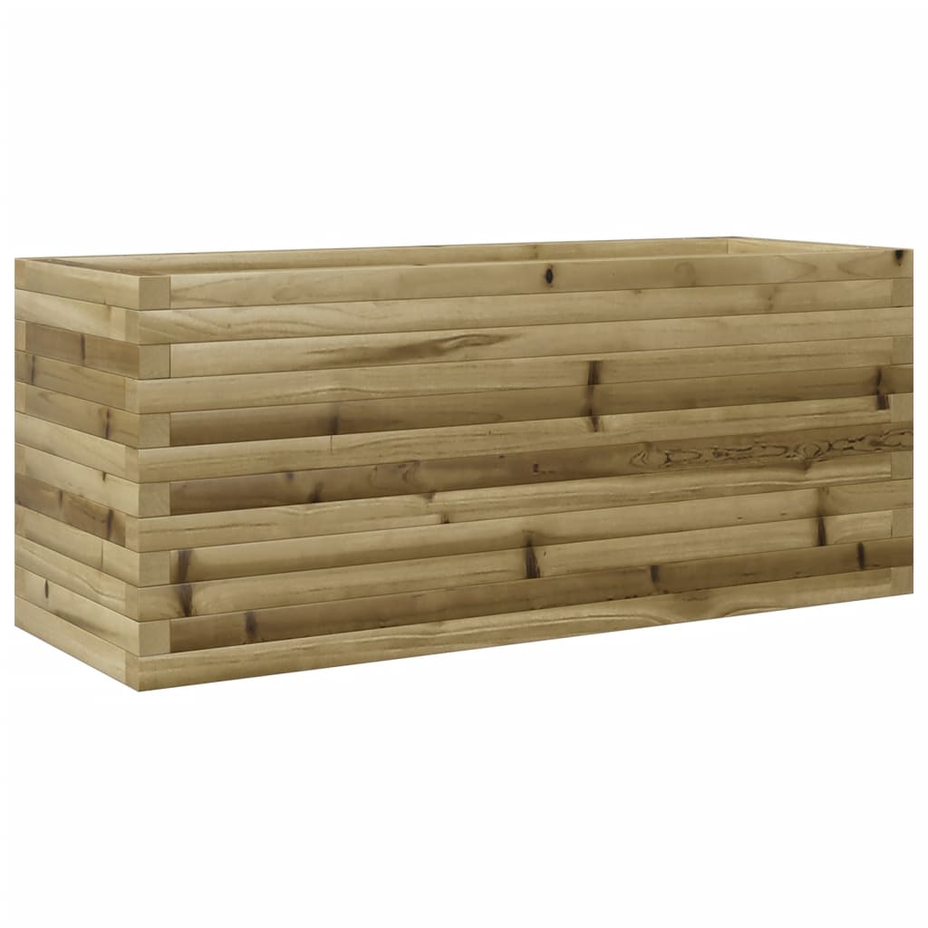 vidaXL Jardinera de madera de pino impregnada 110x40x45,5 cm