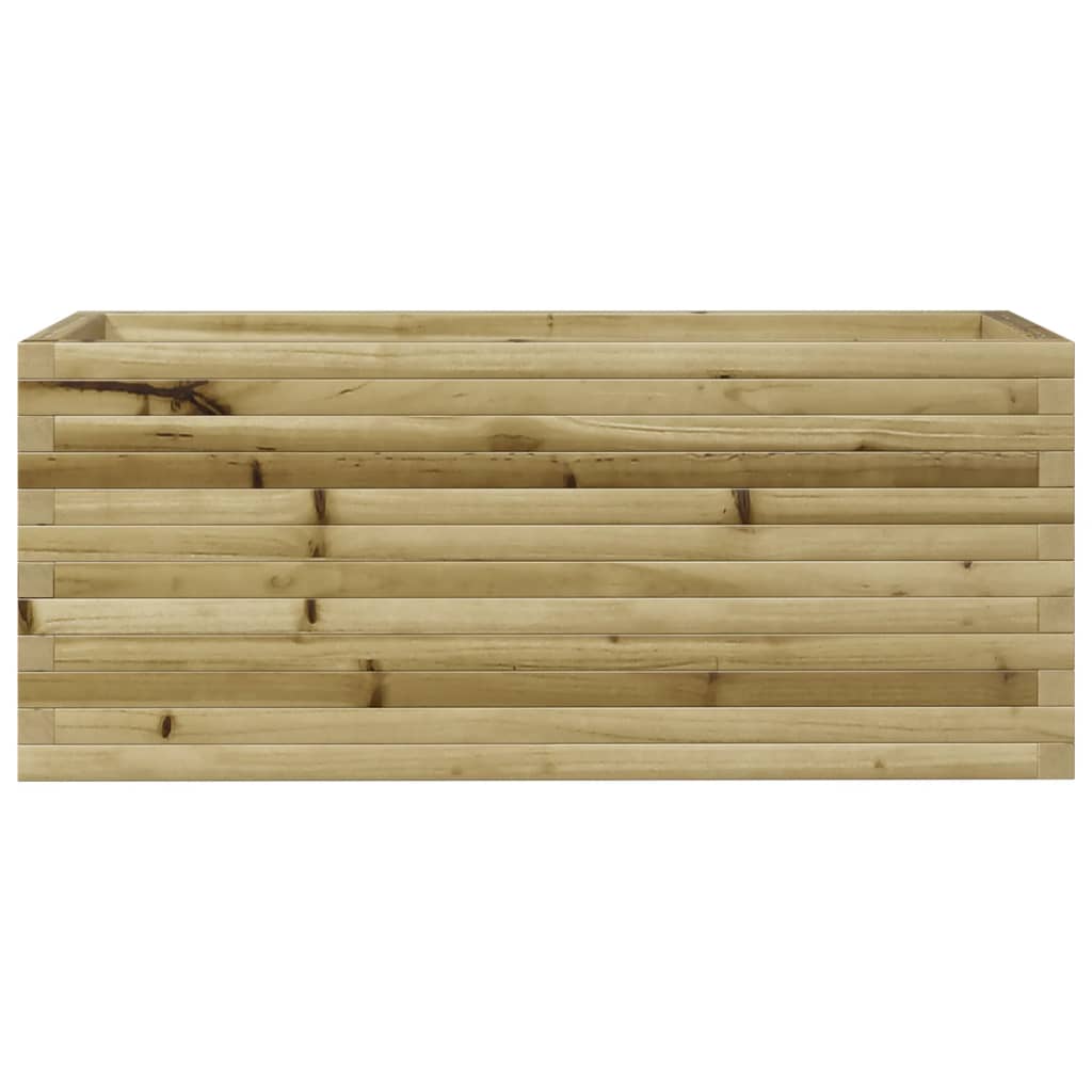 vidaXL Jardinera de madera de pino impregnada 110x40x45,5 cm