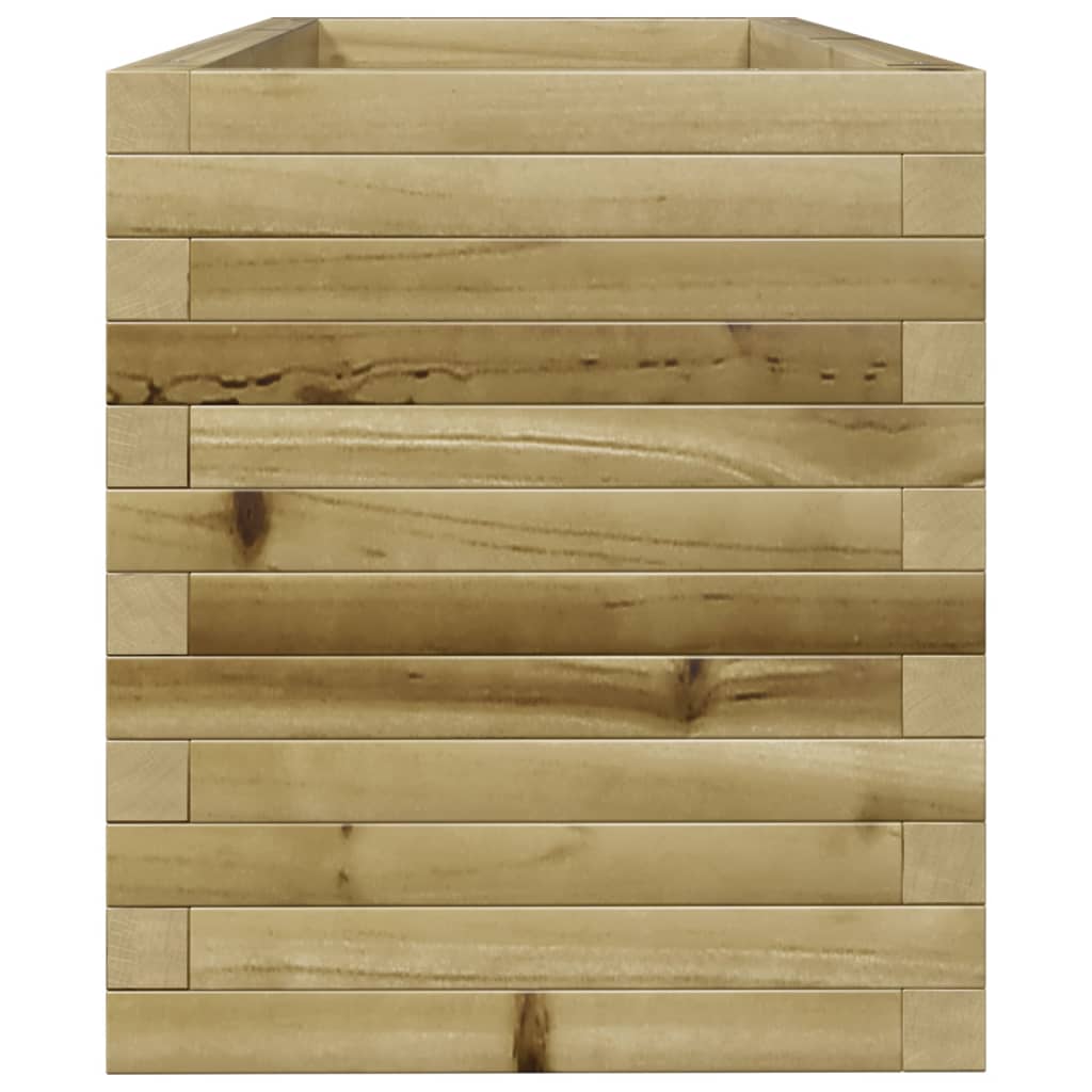 vidaXL Jardinera de madera de pino impregnada 110x40x45,5 cm