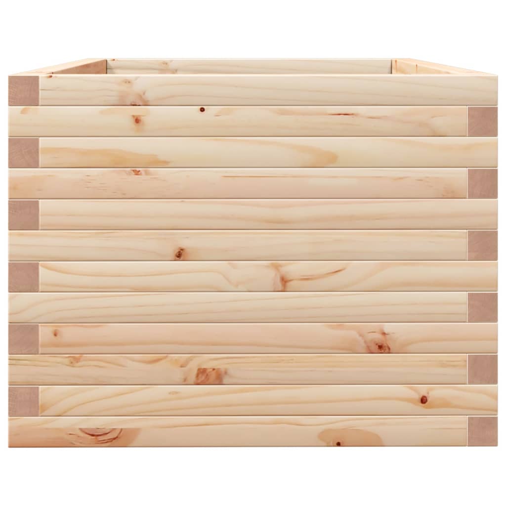 vidaXL Jardinera de madera maciza de pino 90x60x45,5 cm