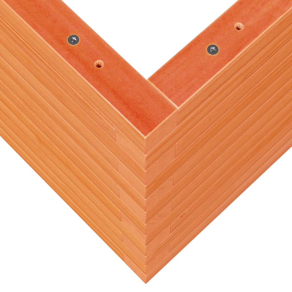 vidaXL Jardinera madera maciza de pino marrón cera 90x60x45,5 cm