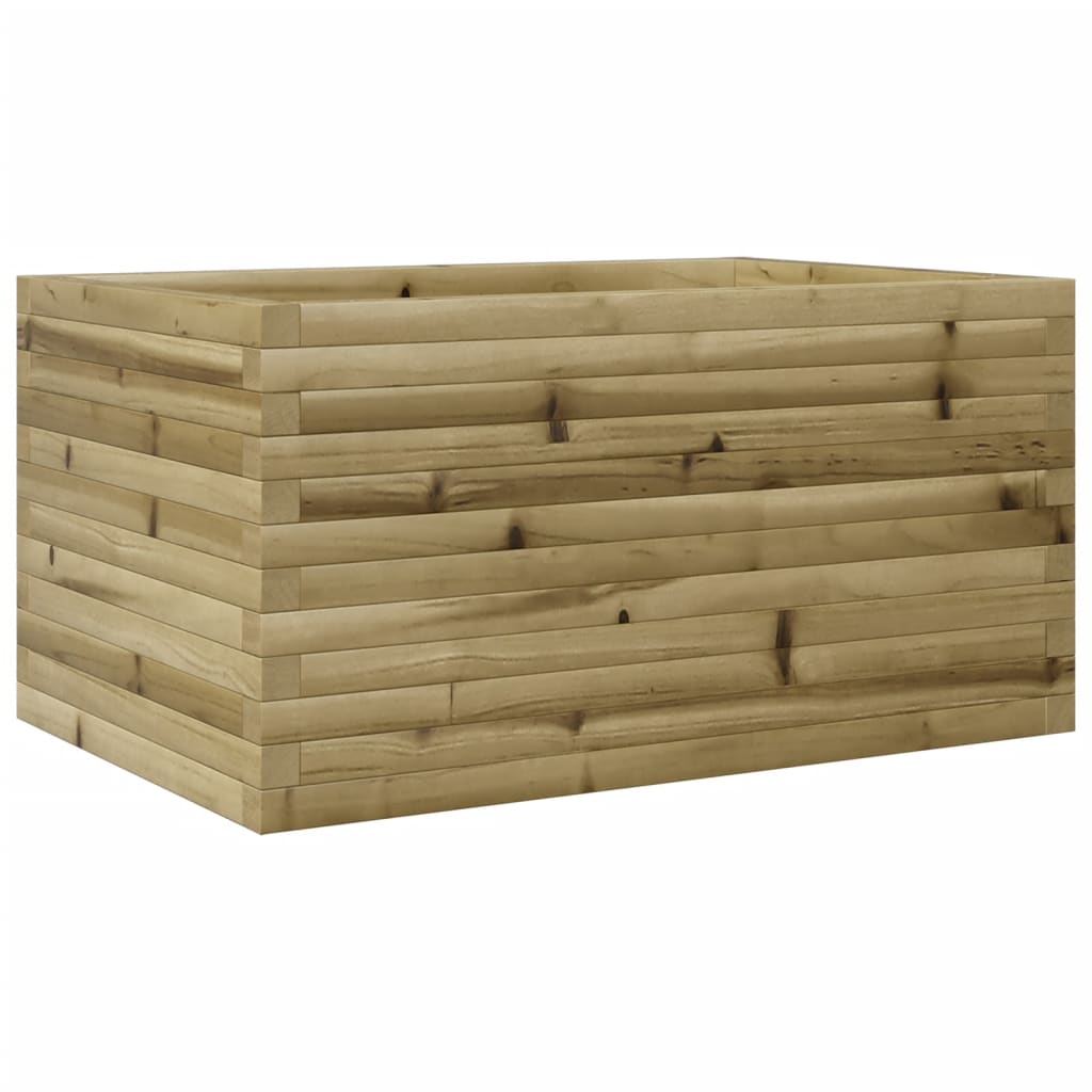 vidaXL Jardinera de madera de pino impregnada 90x60x45,5 cm