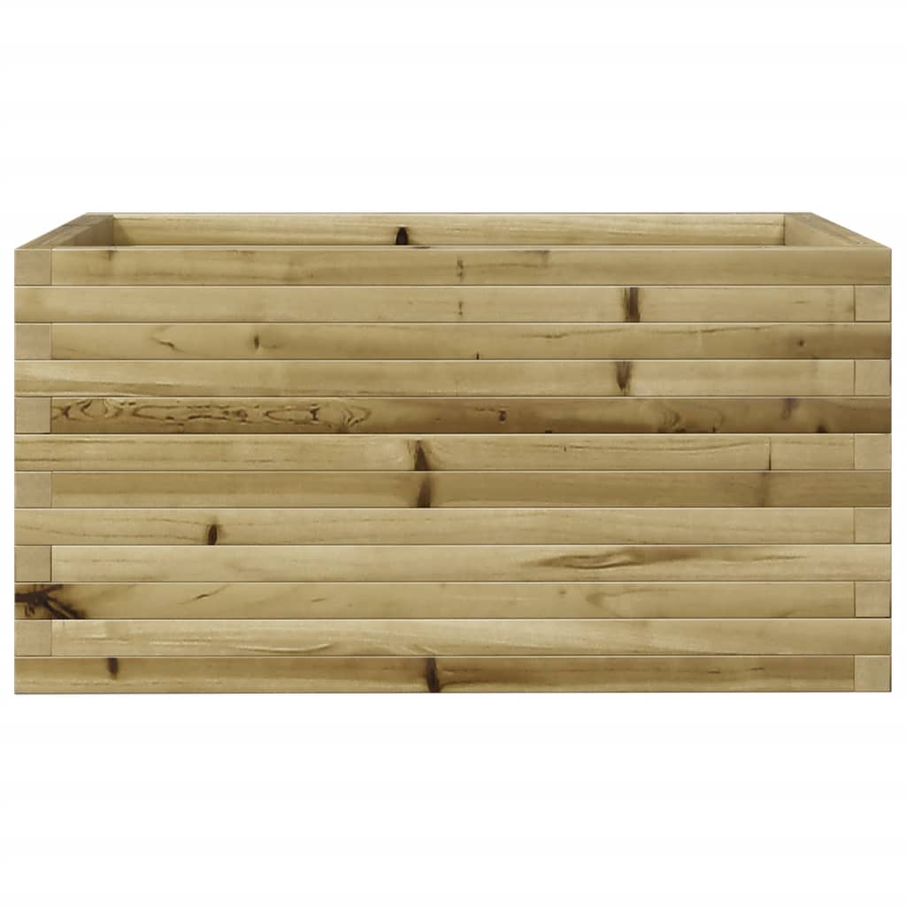 vidaXL Jardinera de madera de pino impregnada 90x60x45,5 cm