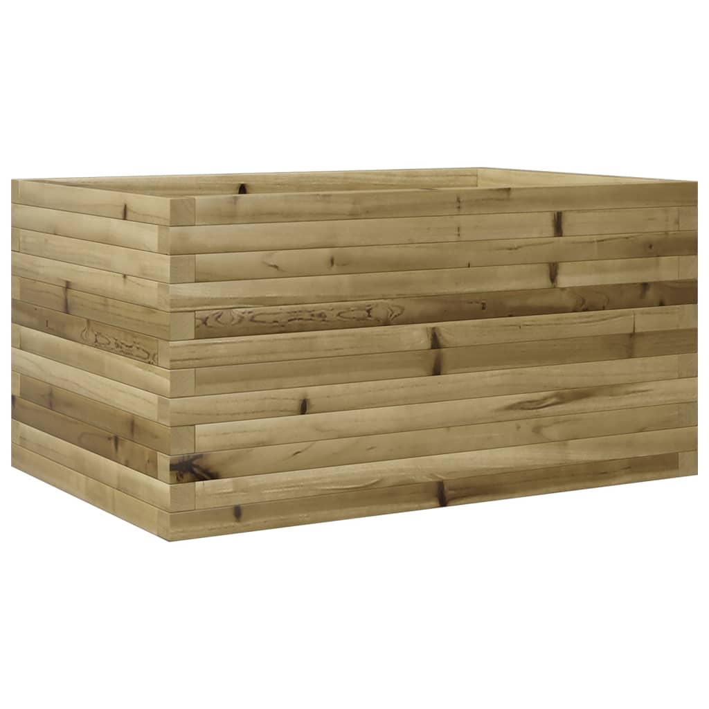 vidaXL Jardinera de madera de pino impregnada 90x60x45,5 cm