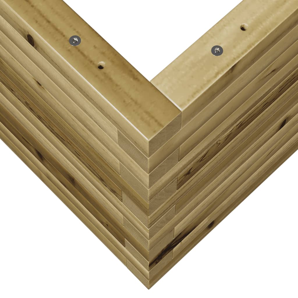 vidaXL Jardinera de madera de pino impregnada 90x60x45,5 cm