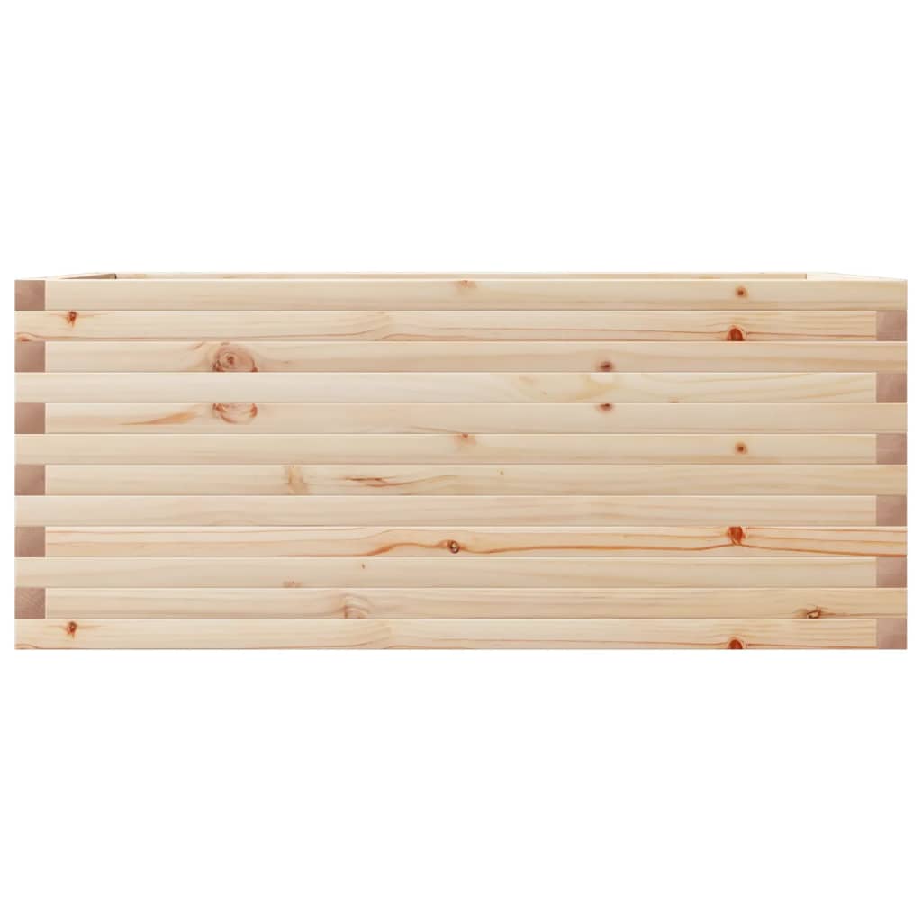 vidaXL Jardinera de madera maciza de pino 110x60x45,5 cm