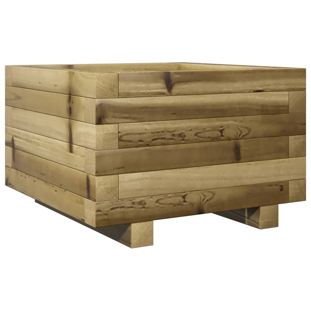 vidaXL Jardinera madera de pino impregnada 40x40x26,5 cm