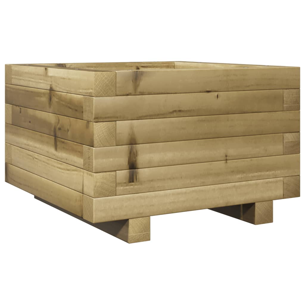 vidaXL Jardinera madera de pino impregnada 40x40x26,5 cm