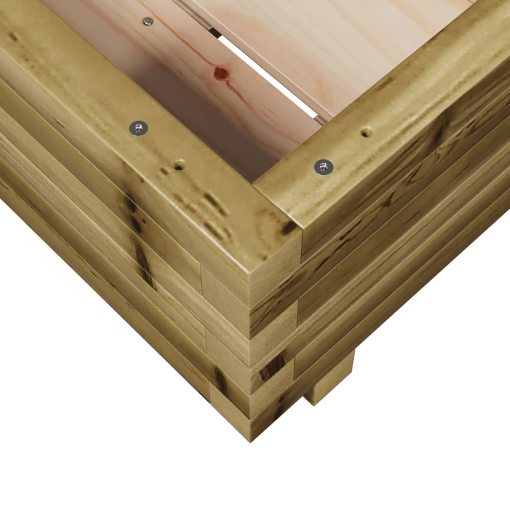 vidaXL Jardinera madera de pino impregnada 40x40x26,5 cm