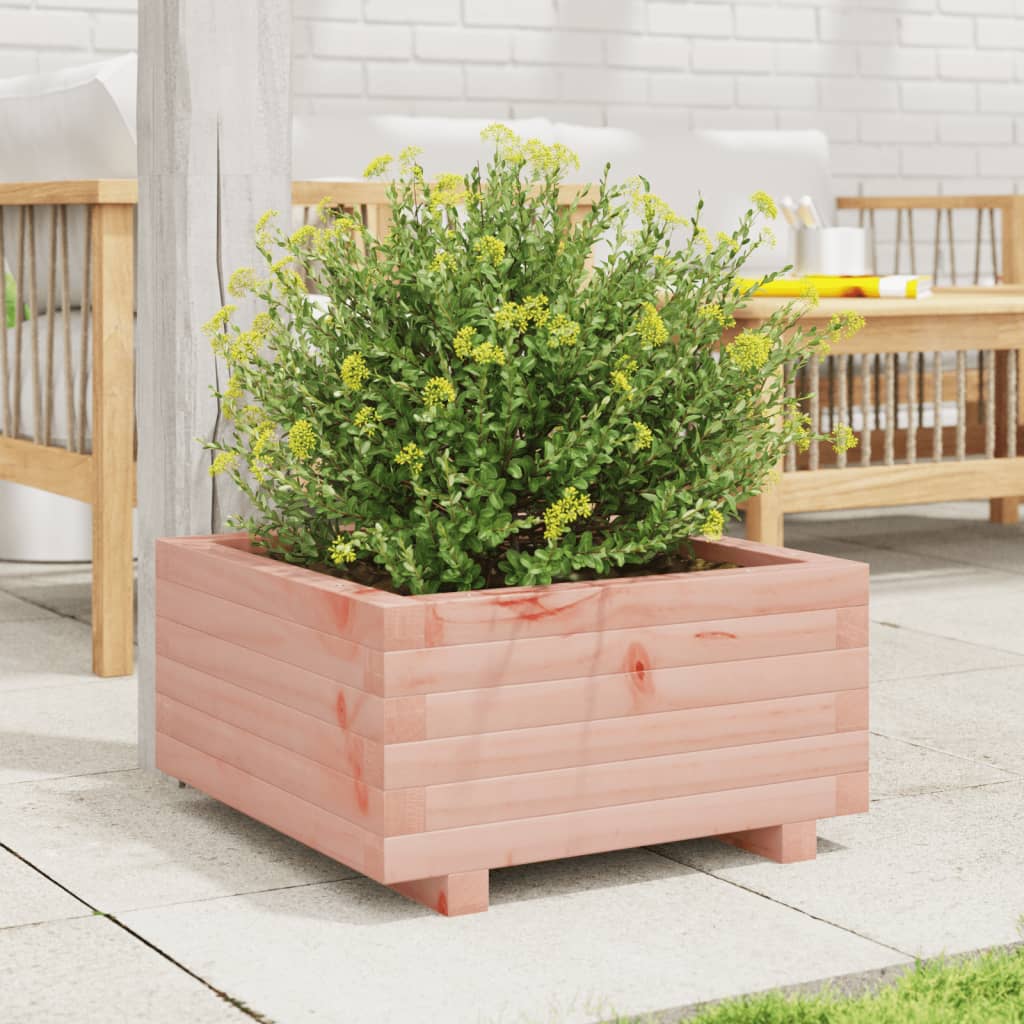 vidaXL Jardinera de madera maciza Douglas 50x50x26,5 cm