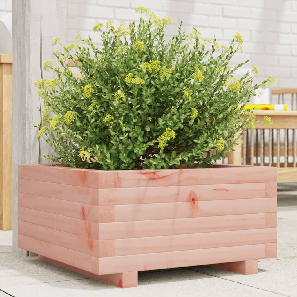 vidaXL Jardinera de madera maciza Douglas 50x50x26,5 cm