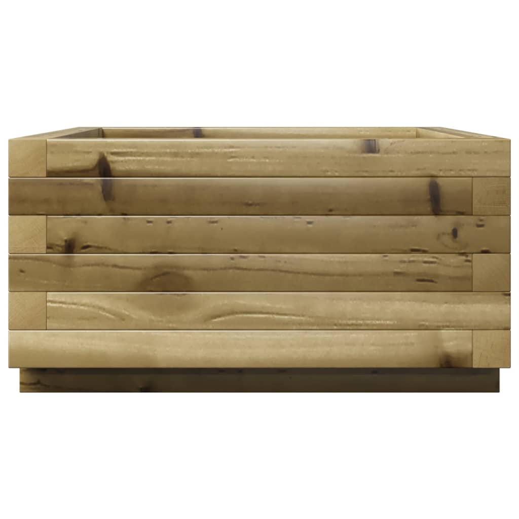 vidaXL Jardinera de madera de pino impregnada 50x50x26,5 cm