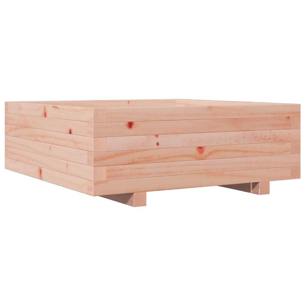 vidaXL Jardinera de madera maciza Douglas 70x70x26,5 cm