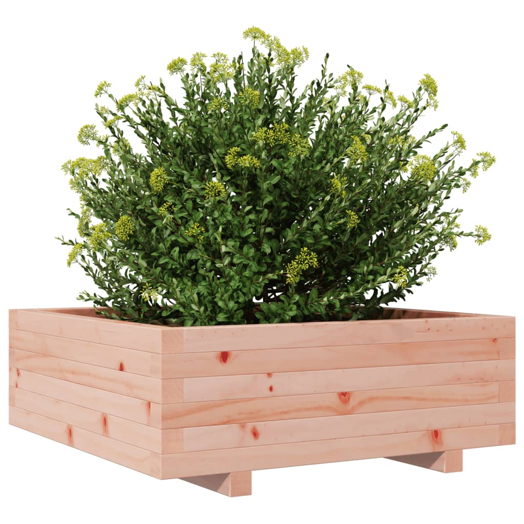 vidaXL Jardinera de madera maciza Douglas 70x70x26,5 cm