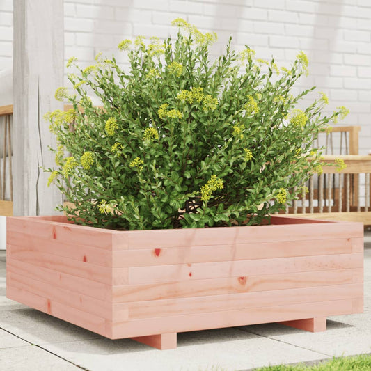 vidaXL Jardinera de madera maciza Douglas 70x70x26,5 cm