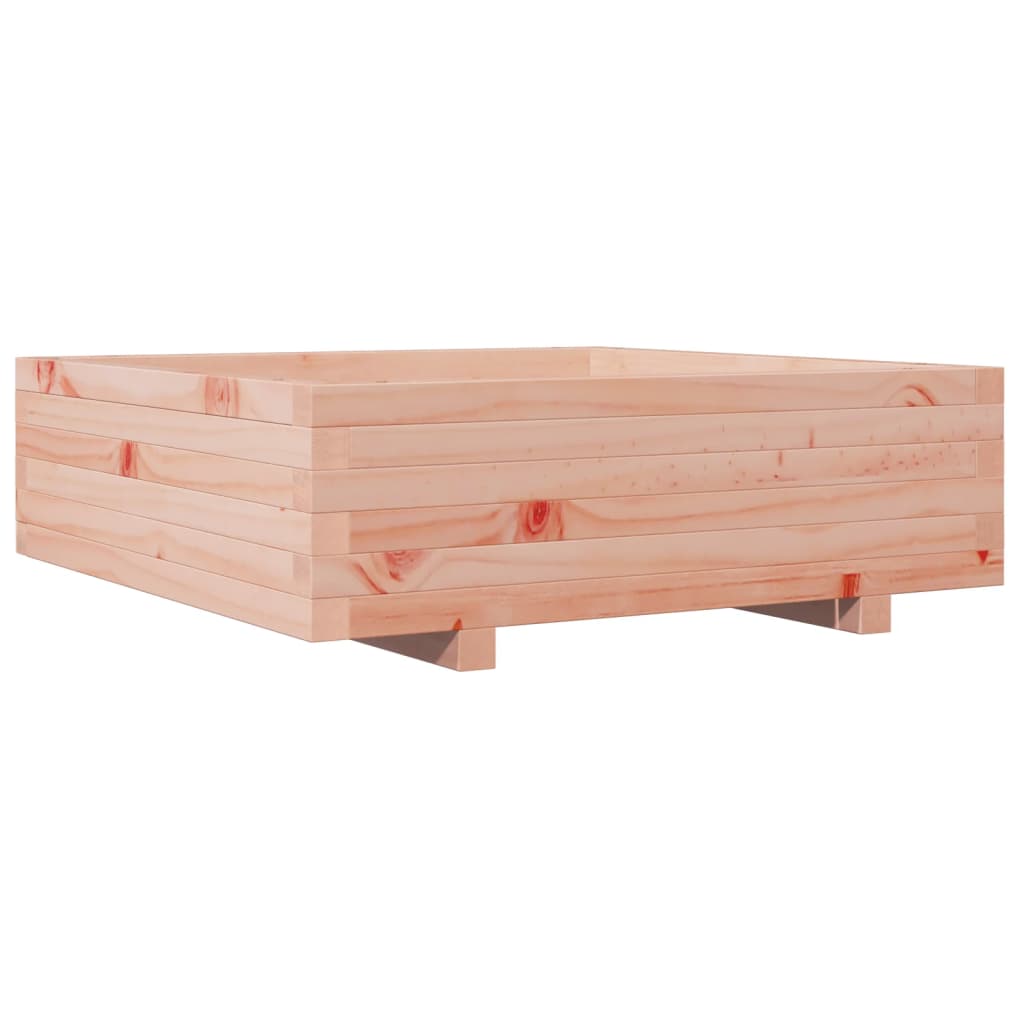 vidaXL Jardinera de madera maciza Douglas 80x80x26,5 cm