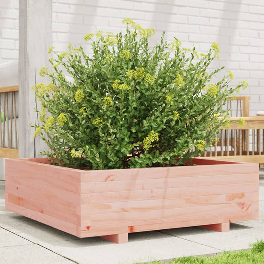 vidaXL Jardinera de madera maciza Douglas 80x80x26,5 cm