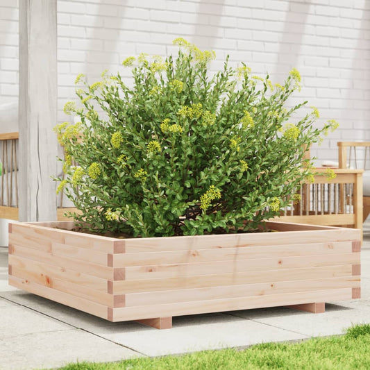 vidaXL Jardinera de madera maciza de pino 90x90x26,5 cm