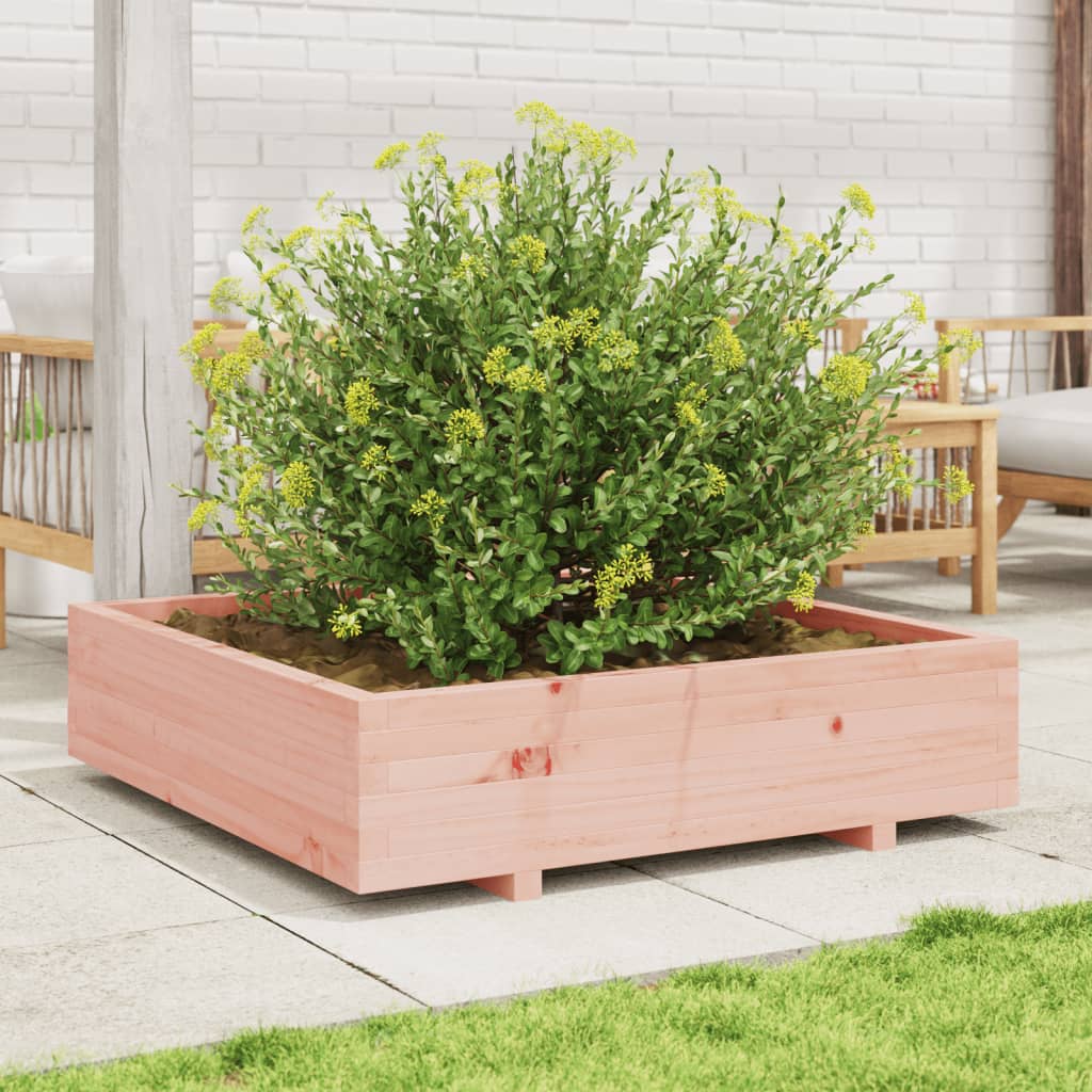 vidaXL Jardinera madera maciza de abeto Douglas 100x100x26,5 cm