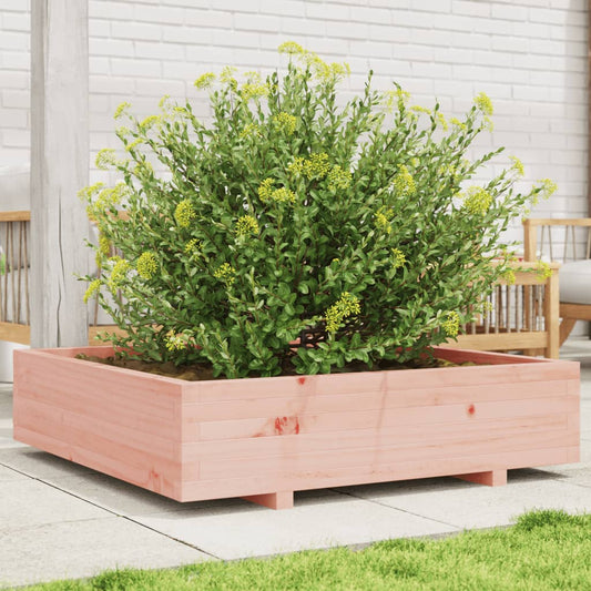 vidaXL Jardinera madera maciza de abeto Douglas 100x100x26,5 cm