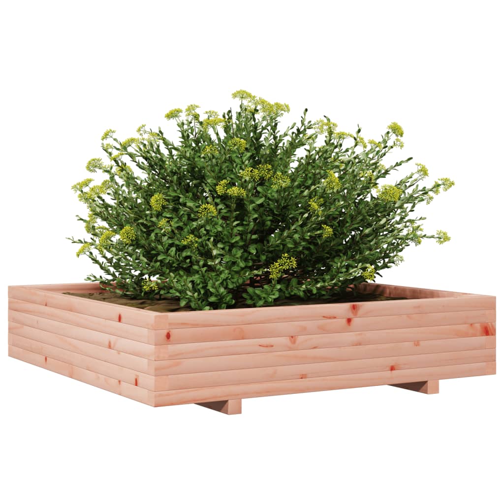 vidaXL Jardinera de madera maciza Douglas 110x110x26,5 cm