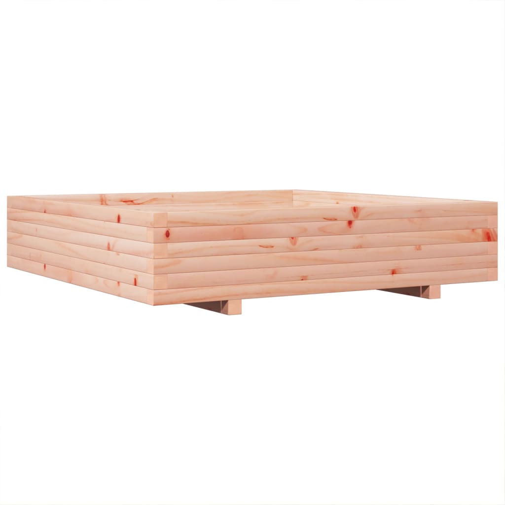 vidaXL Jardinera de madera maciza Douglas 110x110x26,5 cm