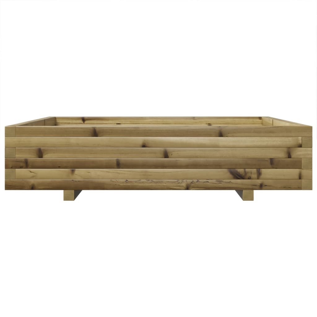 vidaXL Jardinera madera de pino impregnada 110x110x26,5 cm