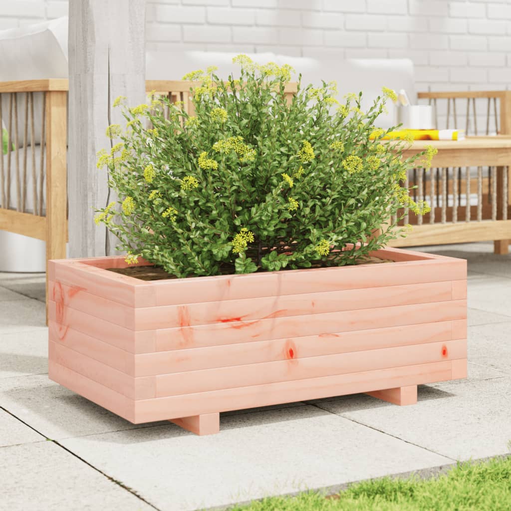 vidaXL Jardinera de madera maciza Douglas 70x40x26,5 cm