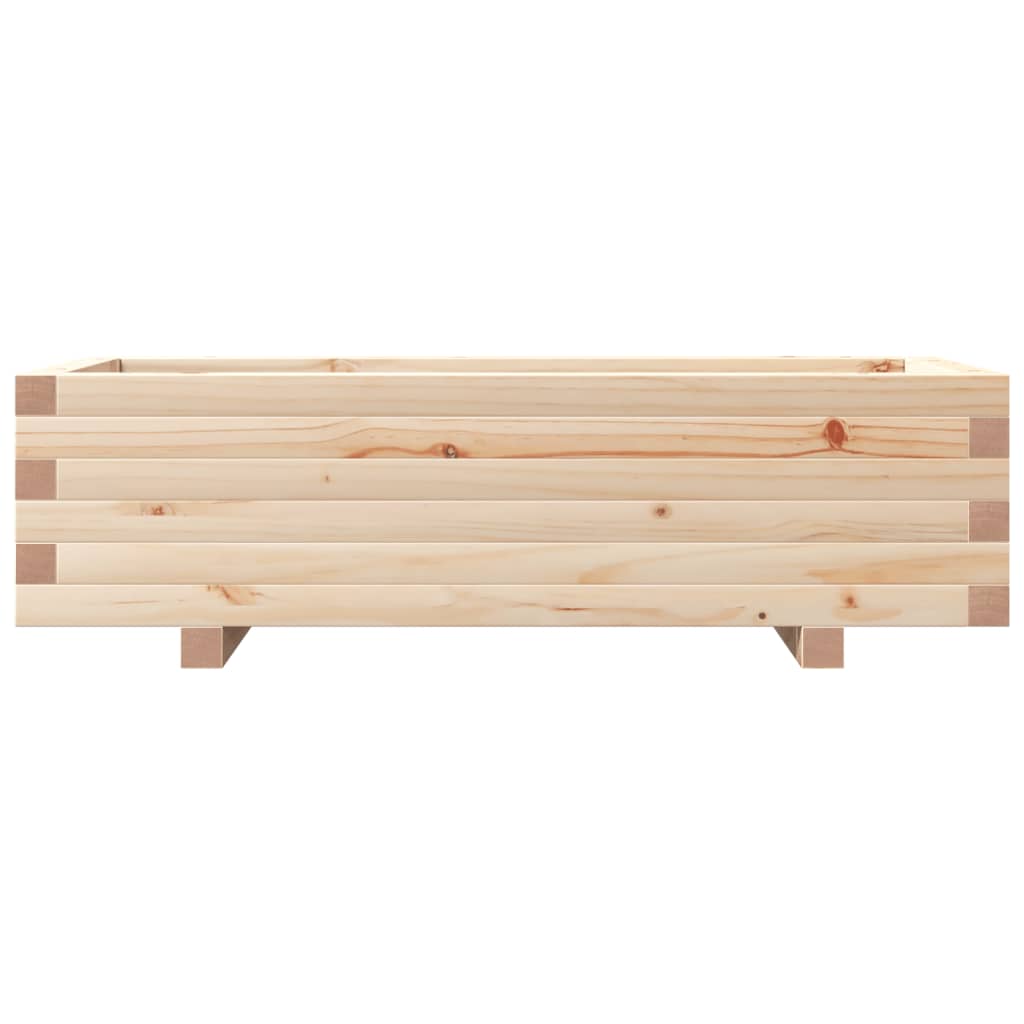 vidaXL Jardinera madera maciza de pino 90x40x26,5 cm