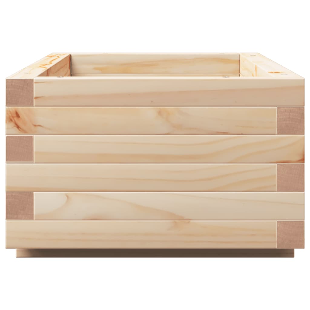 vidaXL Jardinera madera maciza de pino 90x40x26,5 cm