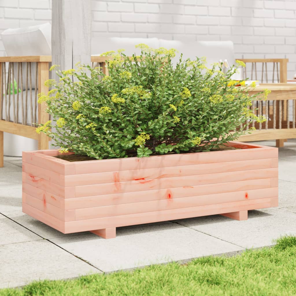 vidaXL Jardinera de madera maciza Douglas 90x40x26,5 cm