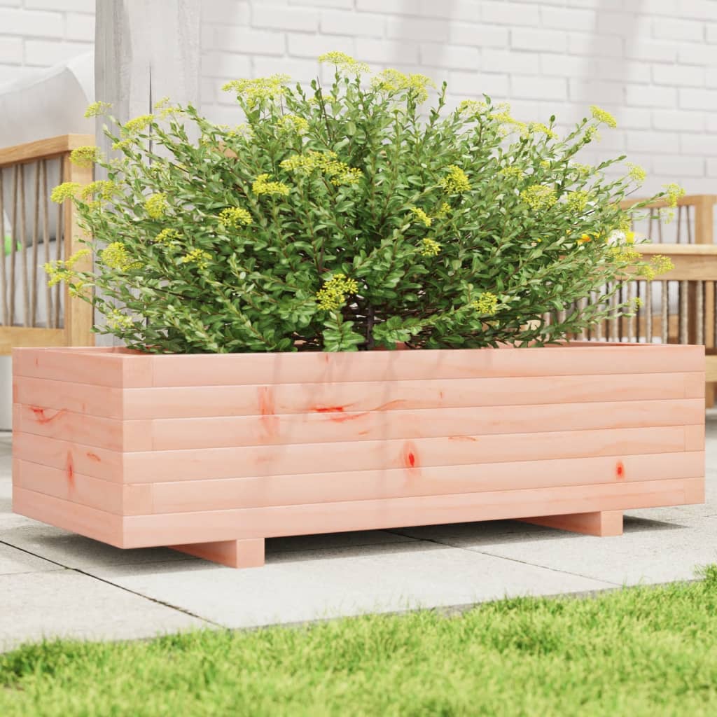 vidaXL Jardinera de madera maciza Douglas 90x40x26,5 cm