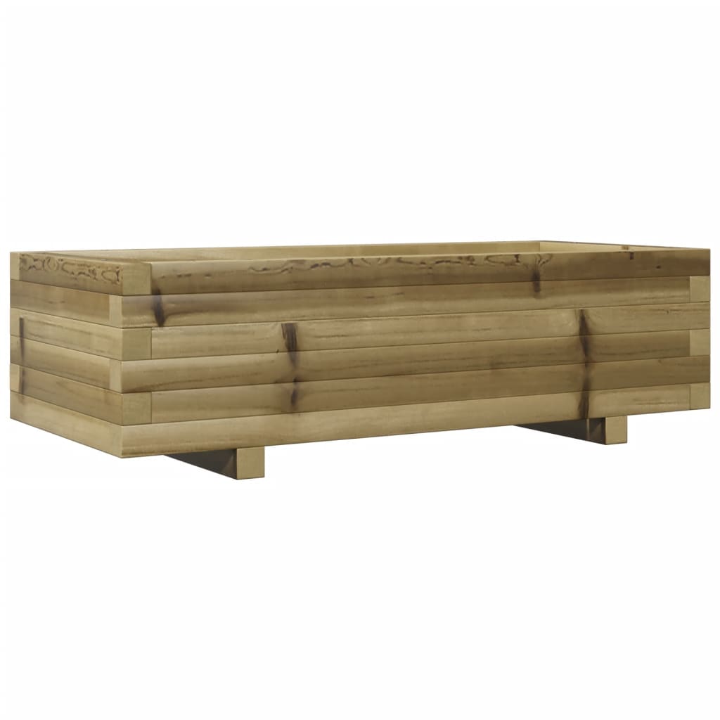 vidaXL Jardinera de madera de pino impregnada 90x40x26,5 cm