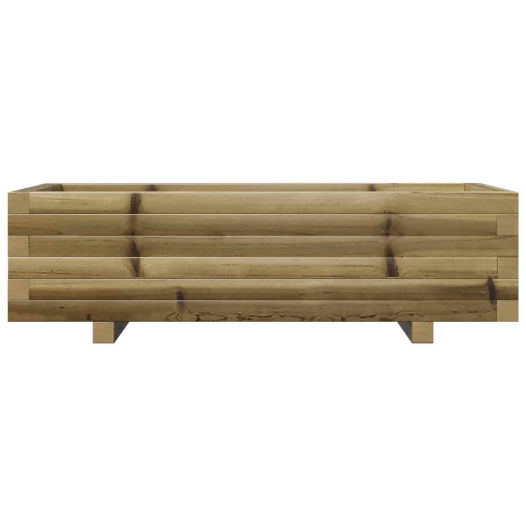 vidaXL Jardinera de madera de pino impregnada 90x40x26,5 cm